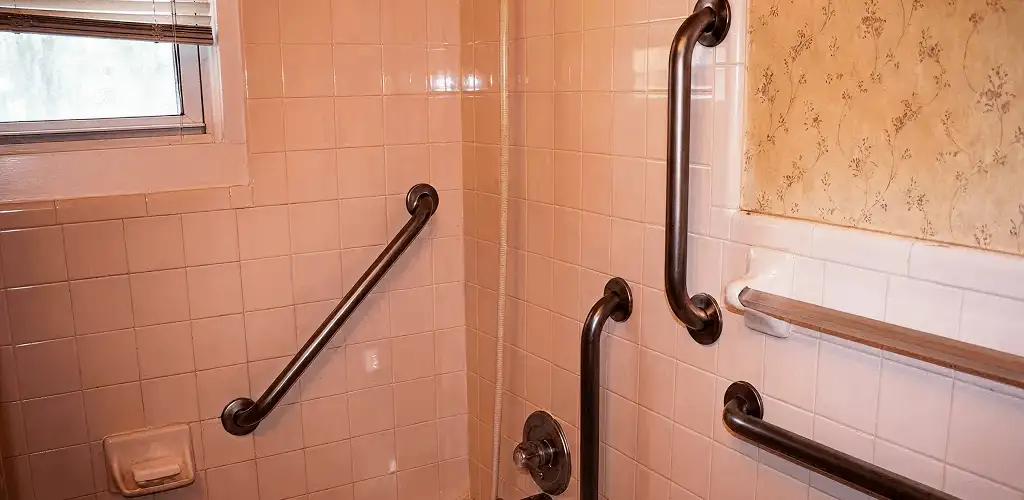 Shower grab bar installation for bathroom safety and accessibility in Erie, PA