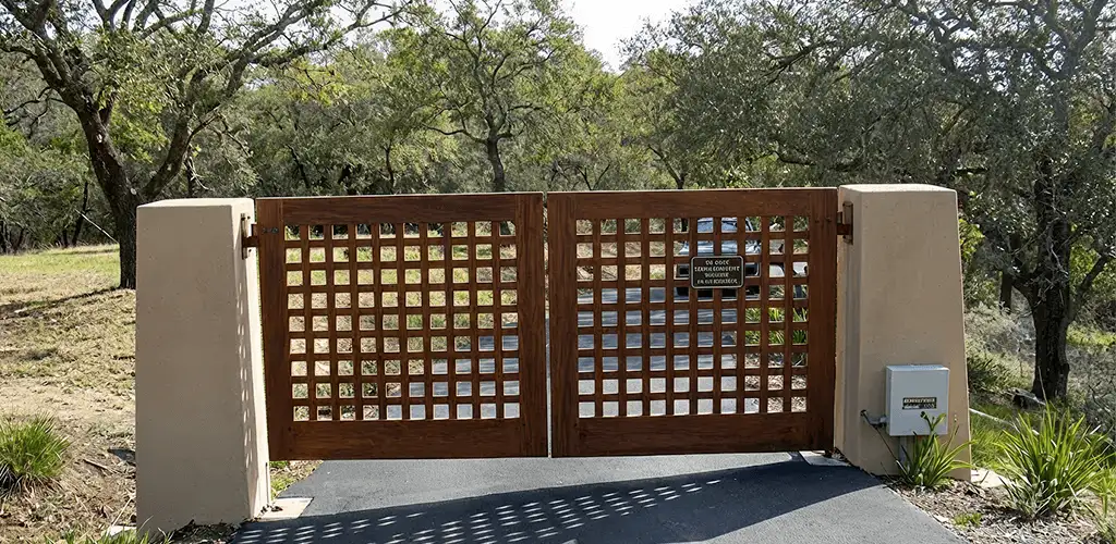 Driveway gate installation for a residential property in Erie, PA