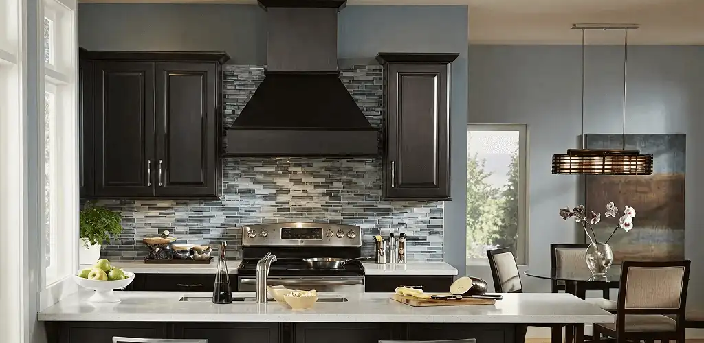 Kitchen cabinet painting and refinishing in a modern kitchen in Erie, PA